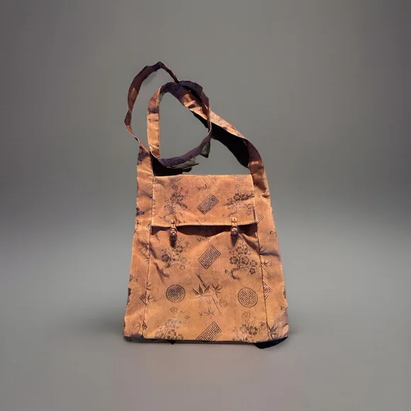 Old Shanghai Satin Crossbody Small Women’s Bag Lavender/purple - Picture 1 of 4